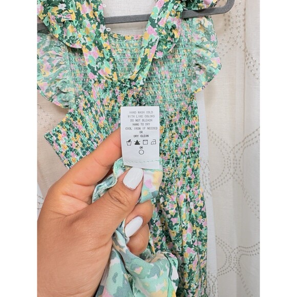 Code x Mode Smocked Maxi Sun Dress Size L - Picture 8 of 10
